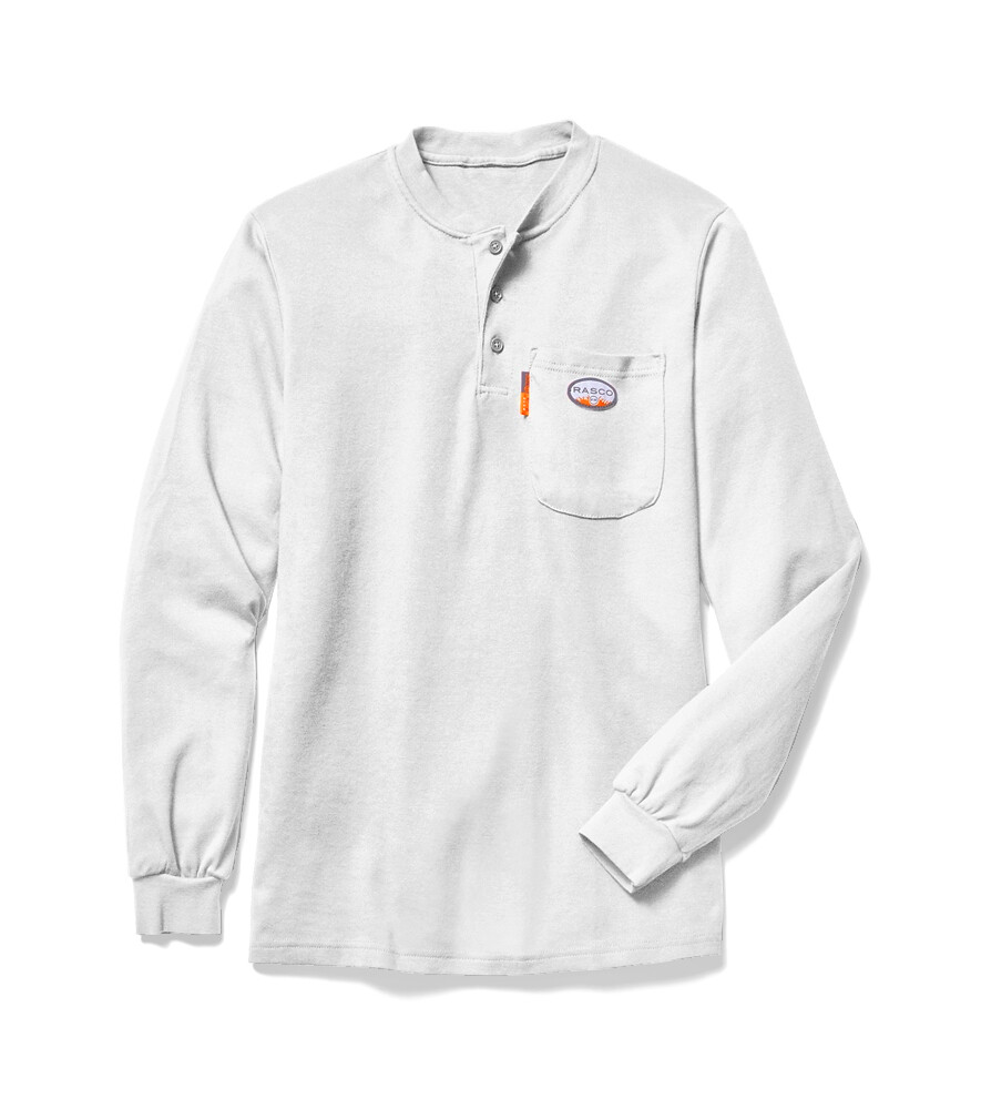 Rasco FR Men's Henley T-Shirt - White