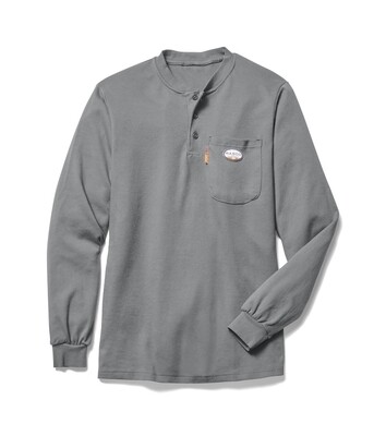 Rasco FR Men's Henley T-Shirt - Grey