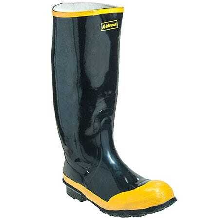 LaCrosse Men's Knee High Economy Black Steel Toe Rubber Boots