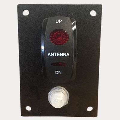 Antenna switch with auto stow facility Antenna switch with auto stow facility