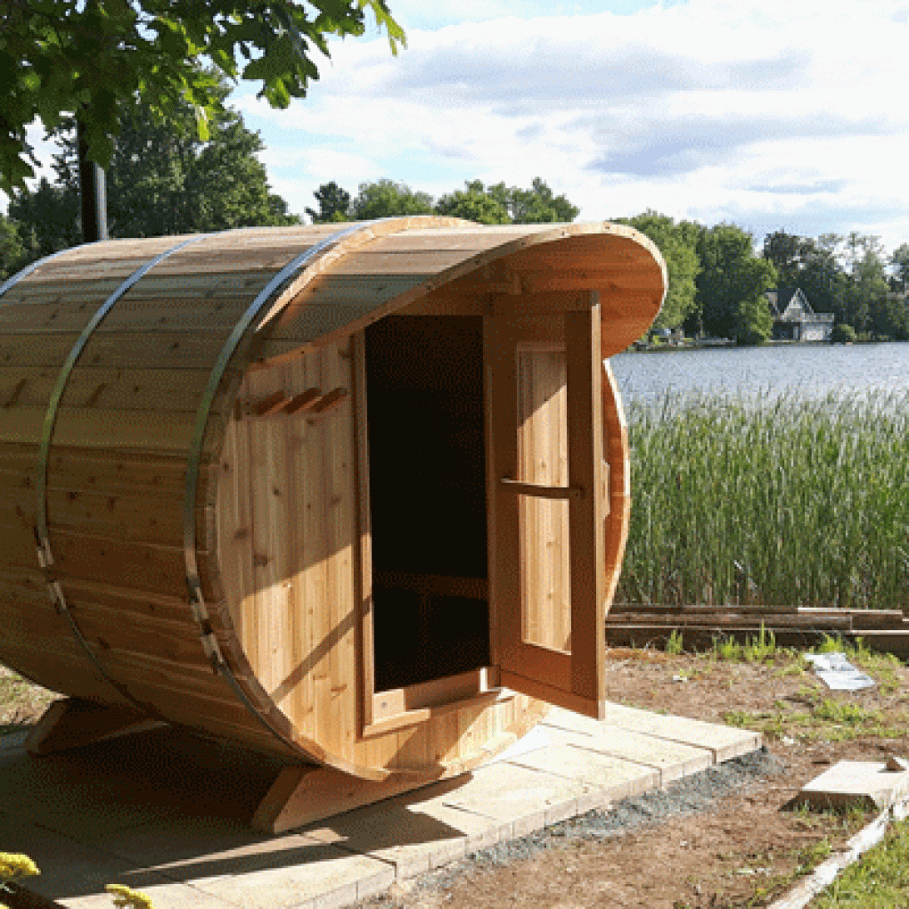 Knotty Cedar Barrel Saunas