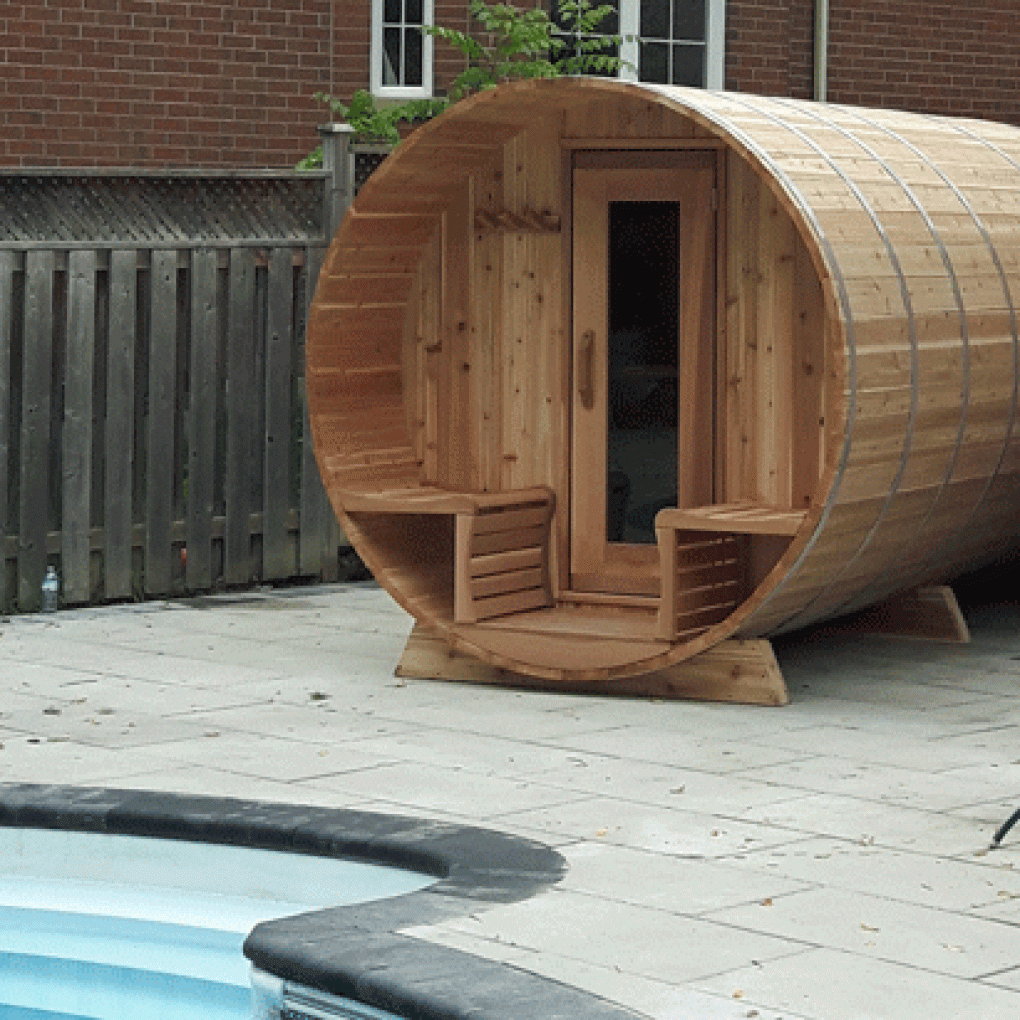 Knotty Cedar Barrel Saunas