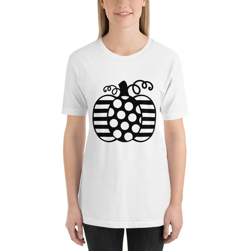 Pumpkin Stripe Polka Dot T-Shirt