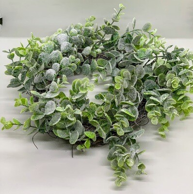 13&quot; Mini Eucalyptus Wreath Everyday Greenery A Touch of Faith