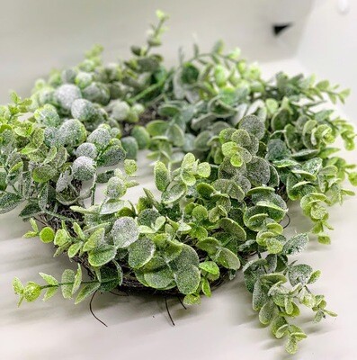 13" Mini Eucalyptus Wreath Everyday Greenery A Touch of Faith