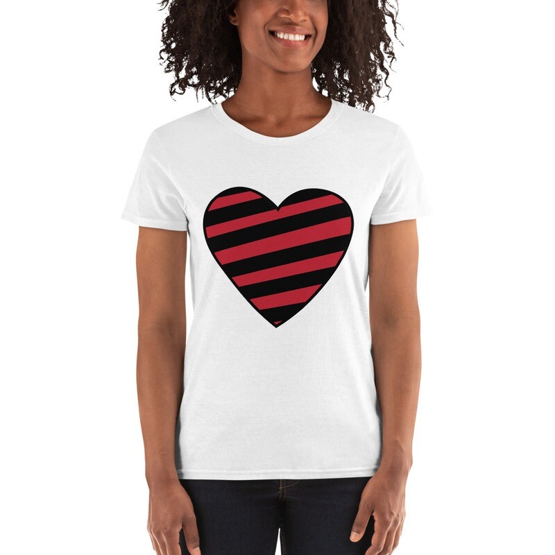 Striped Heart T-shirt