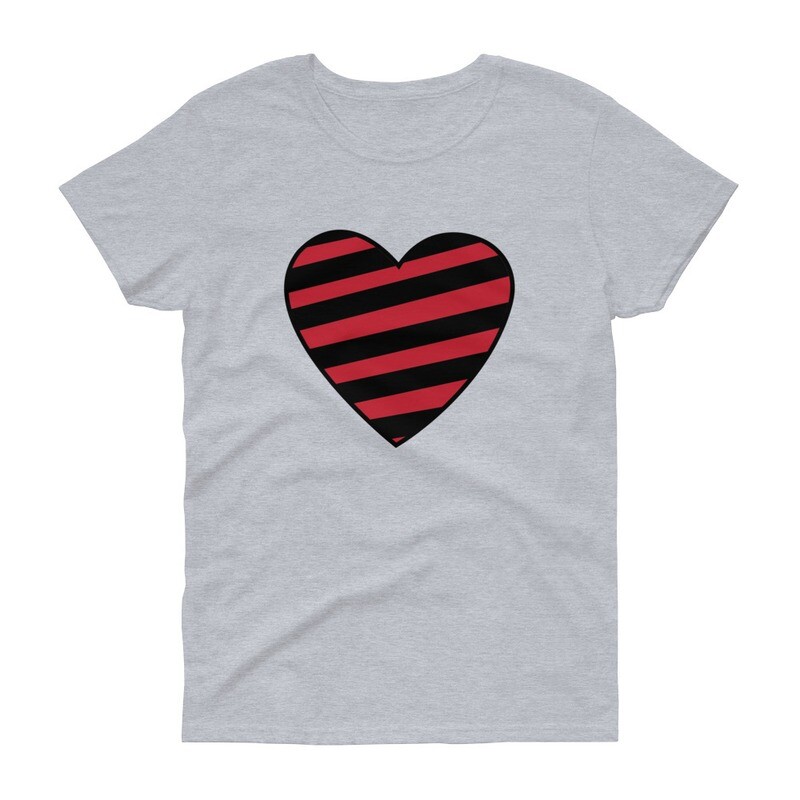 Striped Heart T-shirt