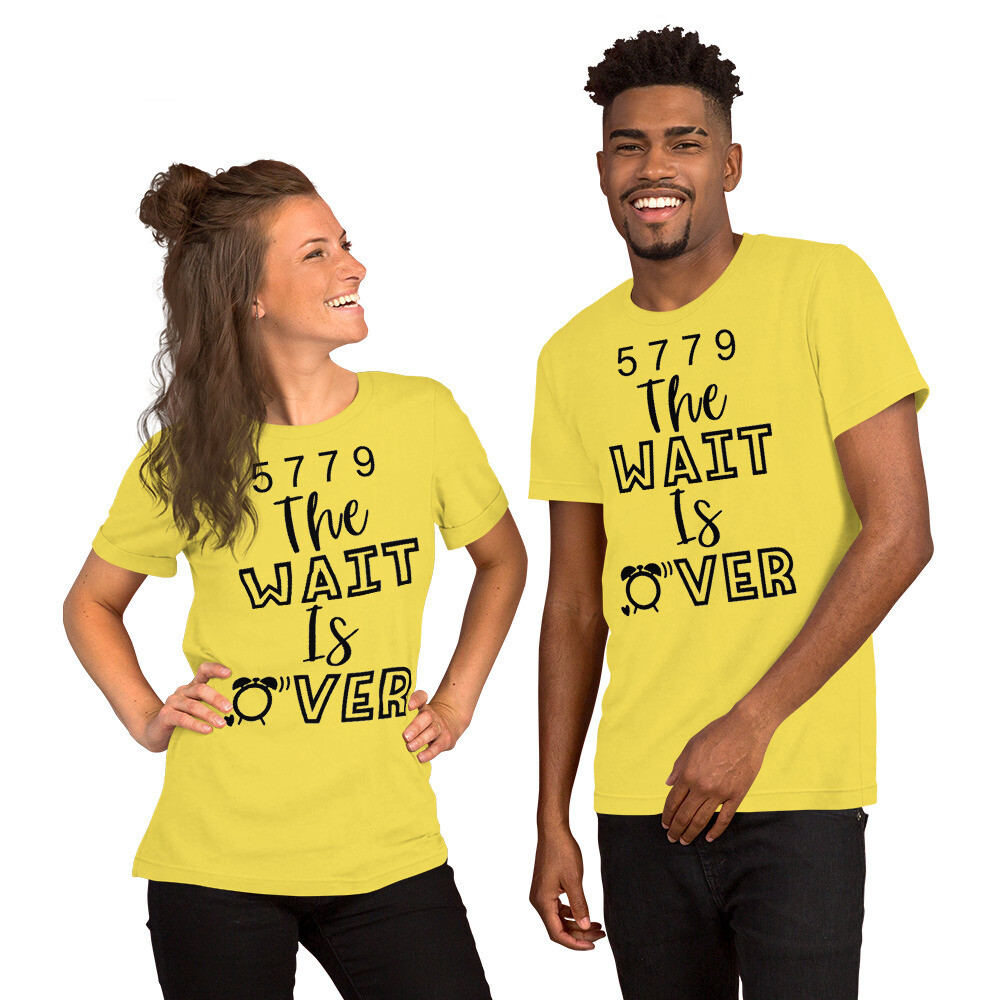5779 The Wait Is Over Short-Sleeve Unisex T-Shirt Frances D. Hardison Ministries