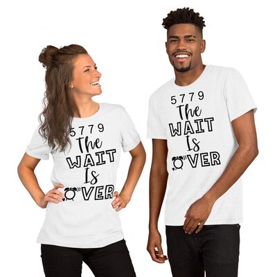5779 The Wait Is Over Short-Sleeve Unisex T-Shirt Frances D. Hardison Ministries