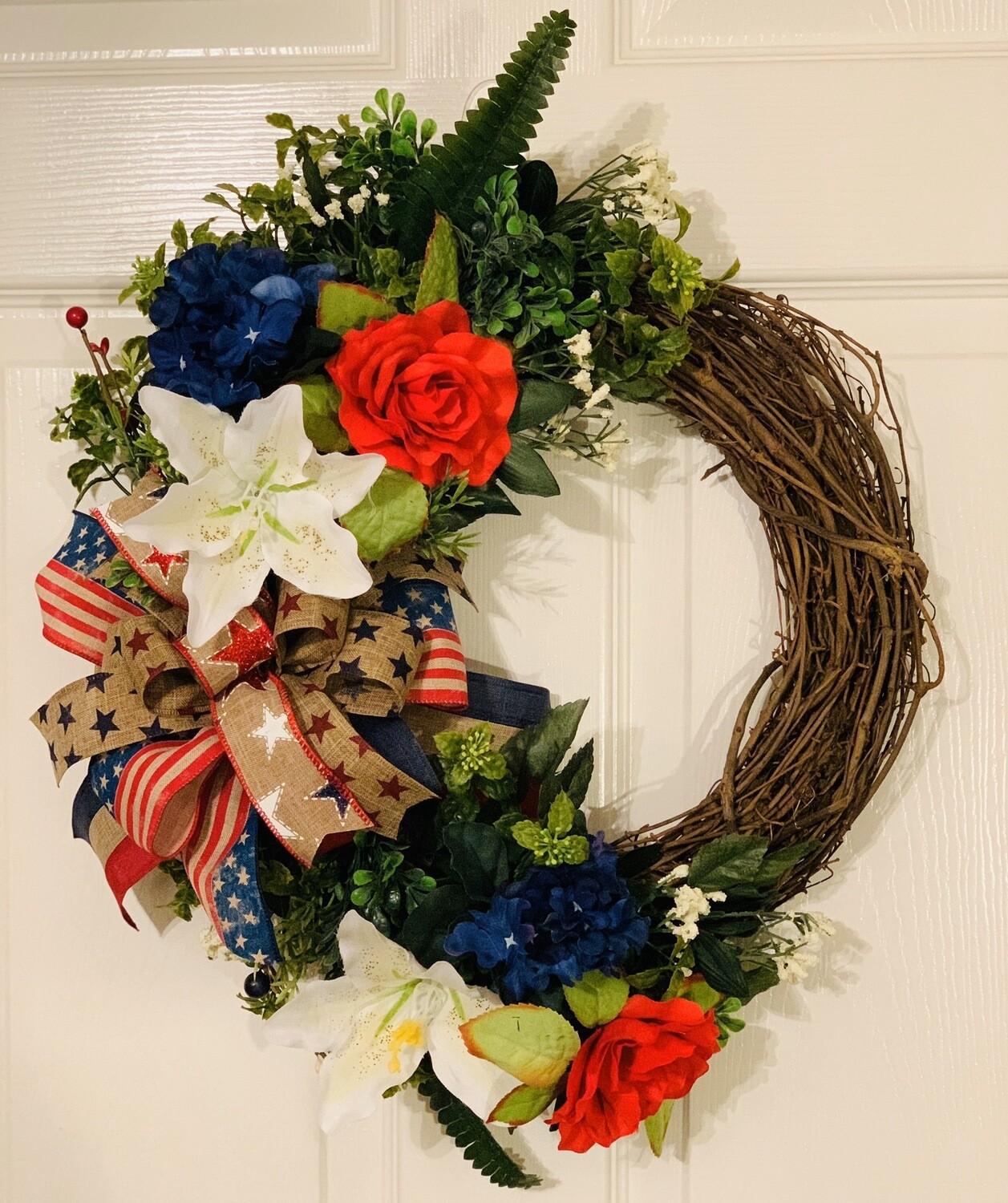 Patriotic Grapevine Wreath