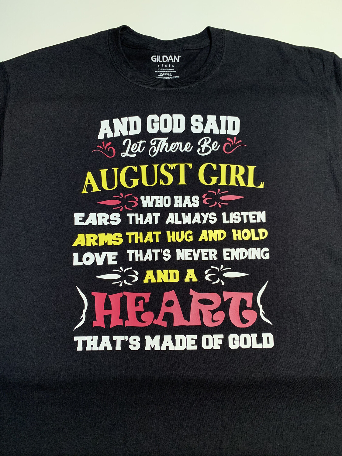 Let There Be August Girl Birthday Shirt