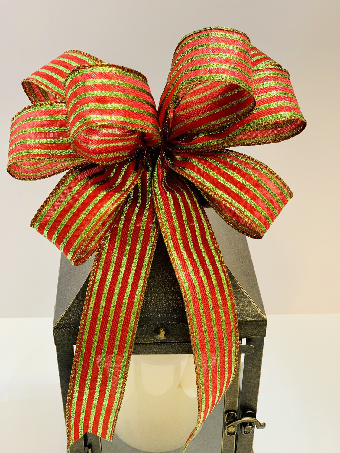 Red and Lime Green Bow Small