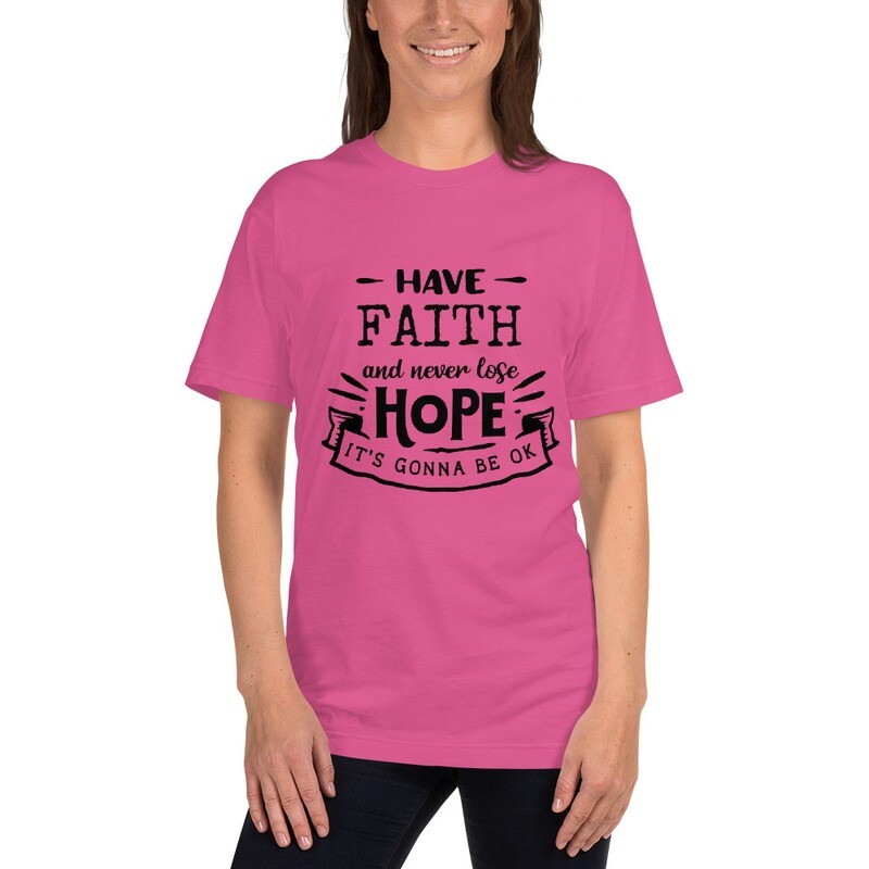 Have Faith Inspirational T-shirt, Black Lettering