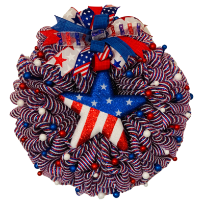 Patriotic Star Wreath
