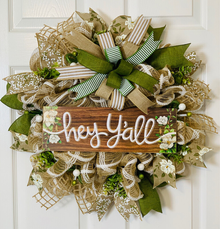 Hey Y’all Wreath