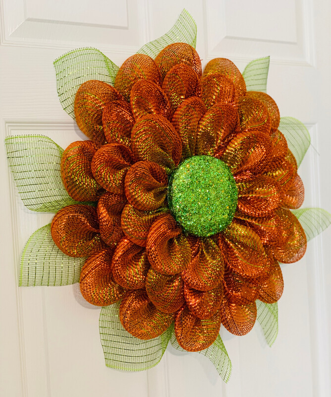 Fall Harvest Flower Wreath