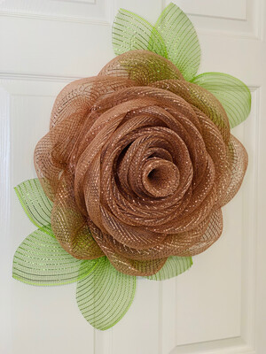 Rose Gold Rose Wreath