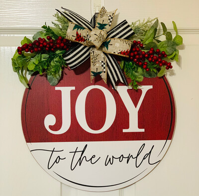 Joy to the World Door Hanger