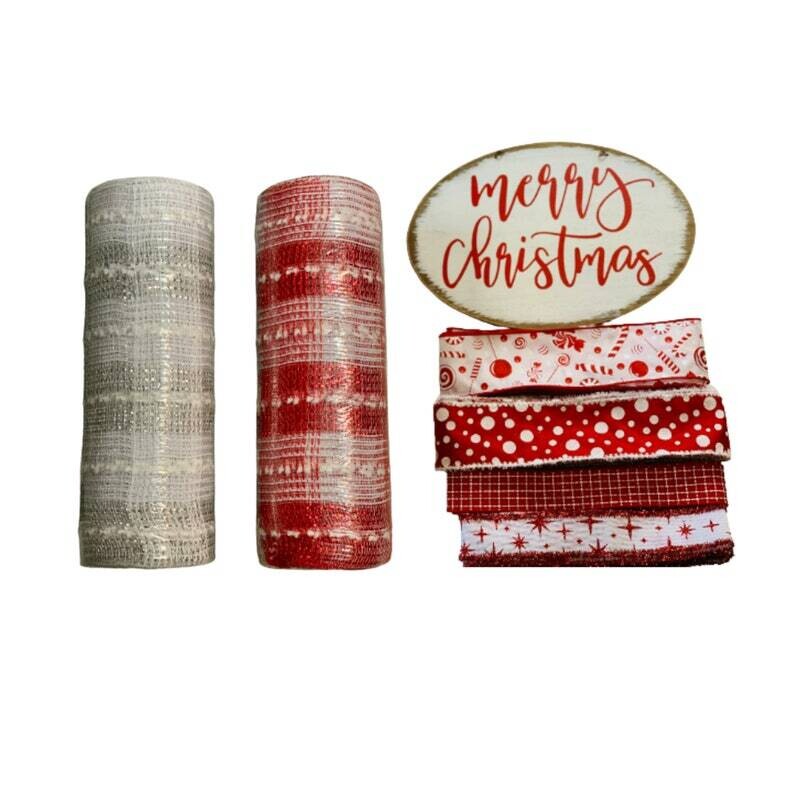 DIY Snowball “Merry Christmas” Wreath Kit