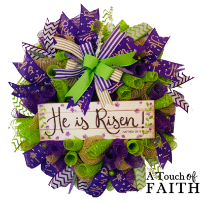 He Is Risen Wreath