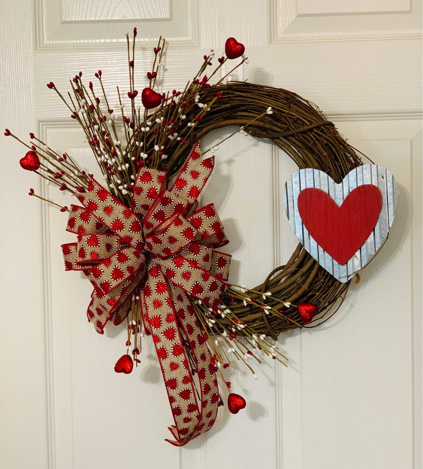 Valentine Grapevine Wreath