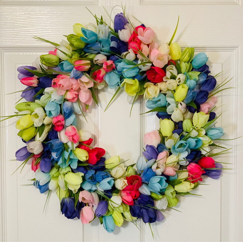 Spring Tulip Wreath