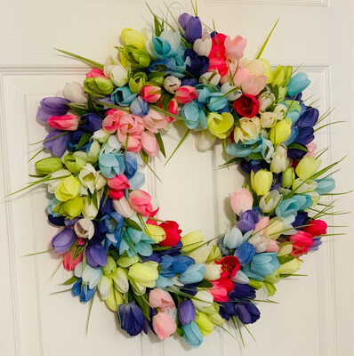 Spring Tulip Wreath