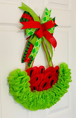 Watermelon Door Hanger Wreath