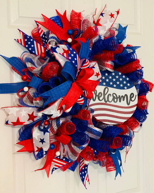 Patriotic Welcome Wreath