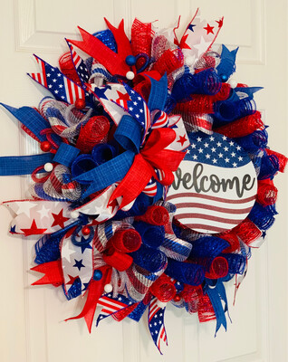 Patriotic Welcome Wreath