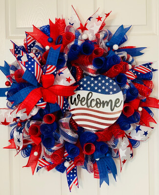 Patriotic Welcome Wreath