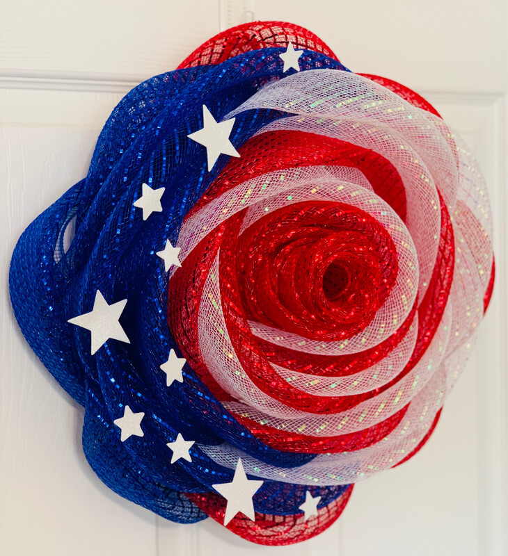 Patriotic Rose Wreath