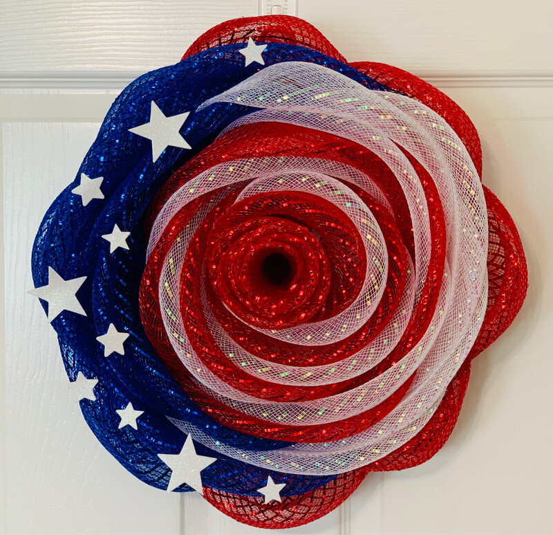 Patriotic Rose Wreath