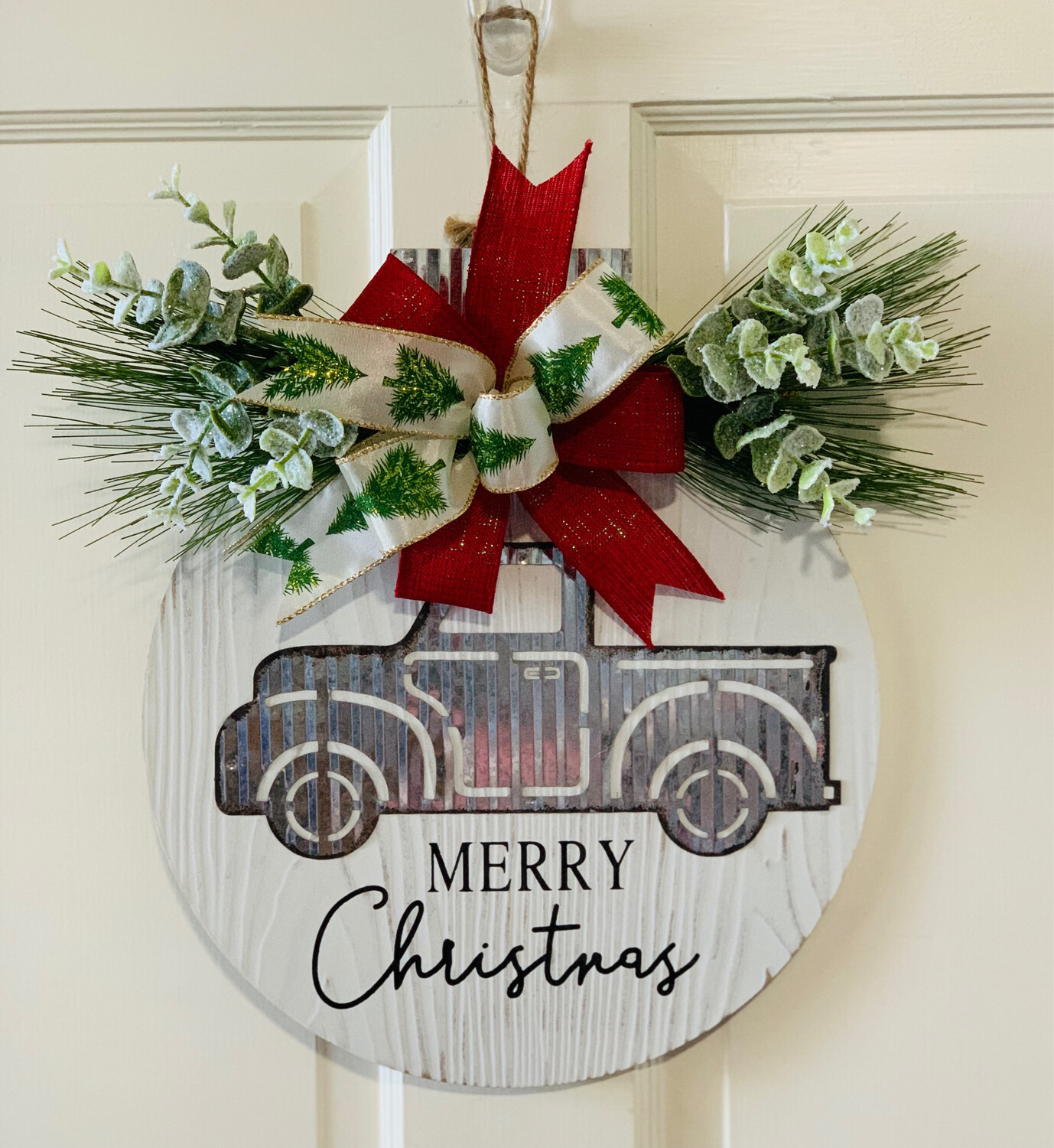 Merry Christmas Truck Door Hanger
