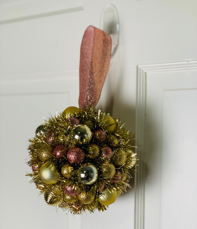 Rose Gold Ornament Ball