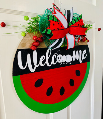 Watermelon Welcome Door Hanger