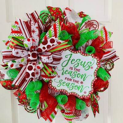 Jesus Is the Reason for the Season Wreath