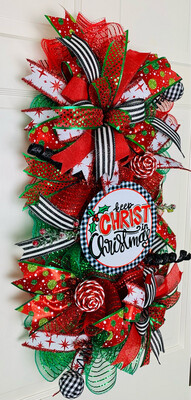 Keep Christ in Christmas Swag