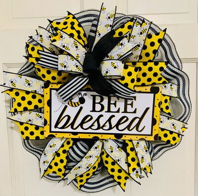 Bee Blessed Wreath