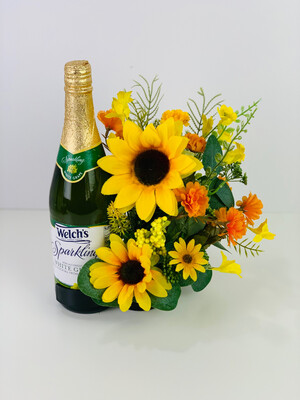 Sunflower Bottle Bouquet