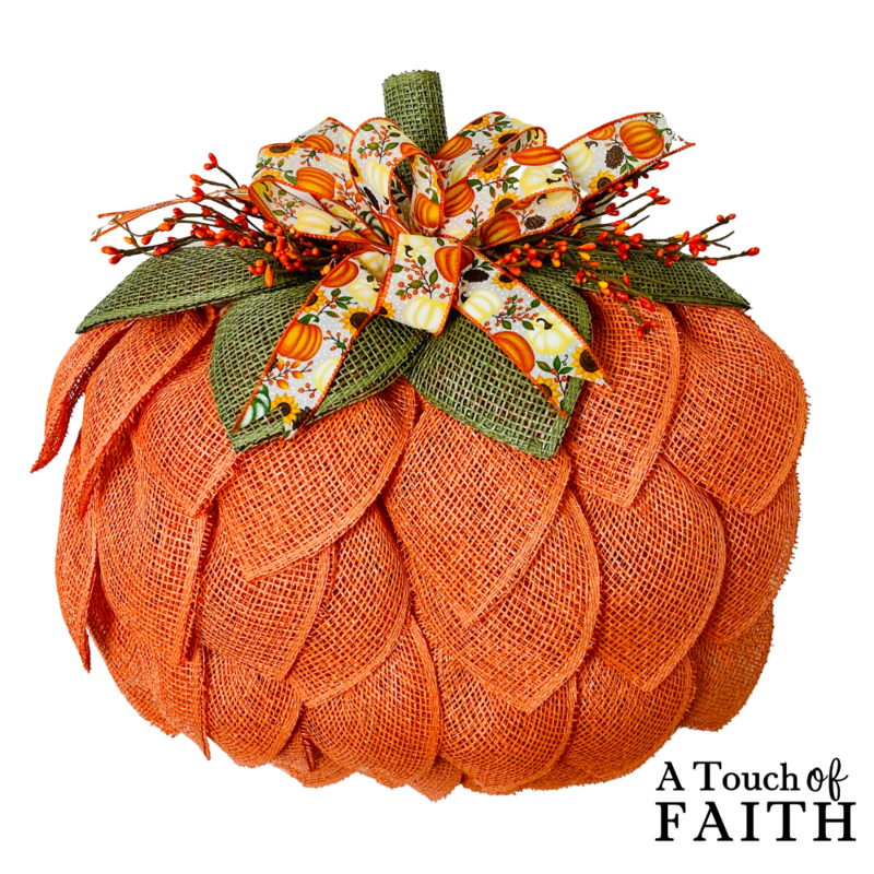 3D Pumpkin Wreath