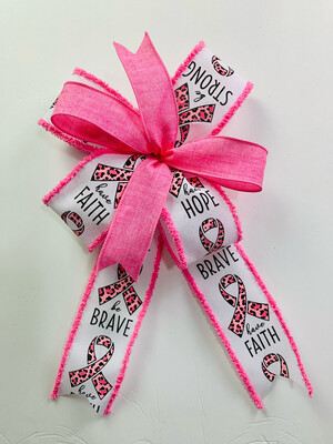 Breast Cancer Awareness Bow