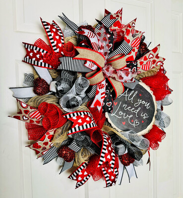 All You Need Is Love Valentine’s Day Wreath