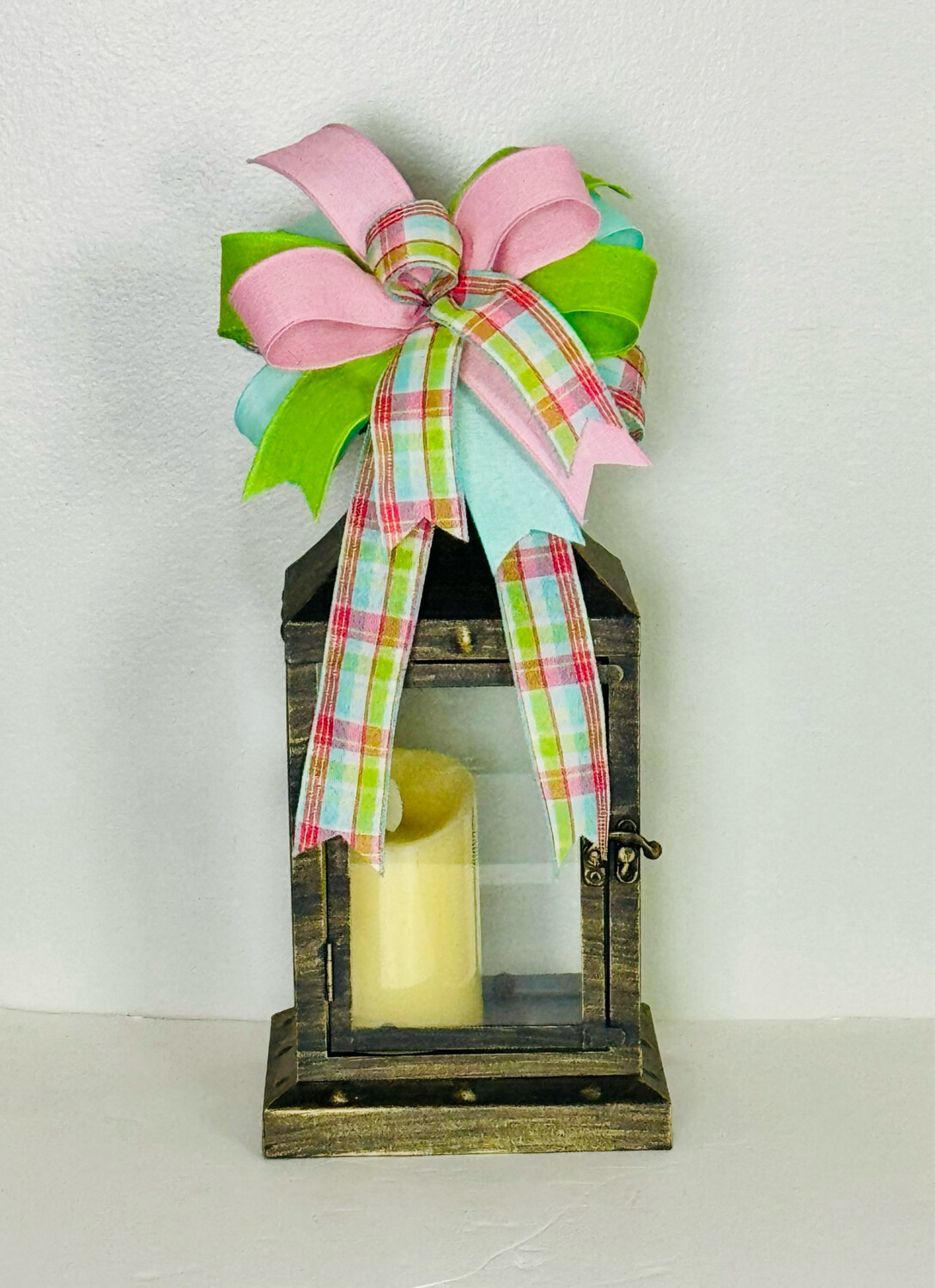 Pastel &amp; Plaid Spring Bow