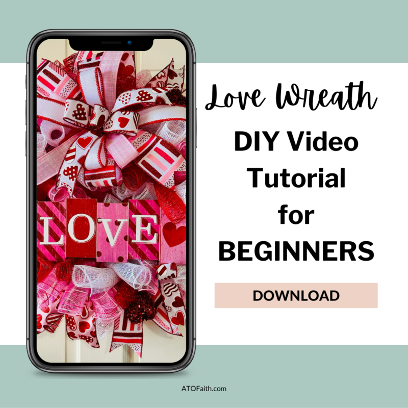 DIY Love Wreath Tutorial