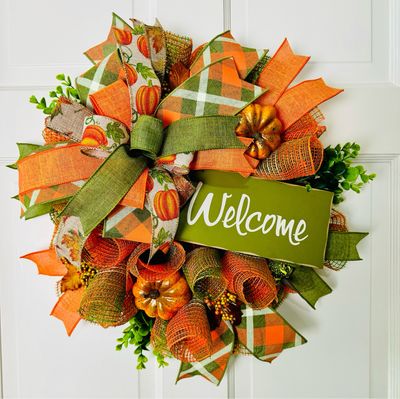 Fall Welcome Pixie Wreath