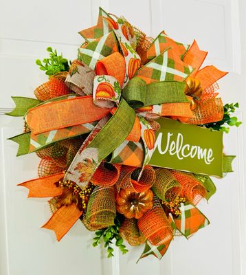 Fall Welcome Pixie Wreath