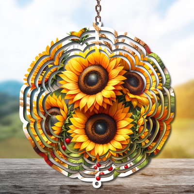 Sunflower Wind Spinner