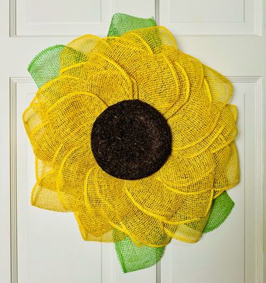 Sunflower Flower Wreath