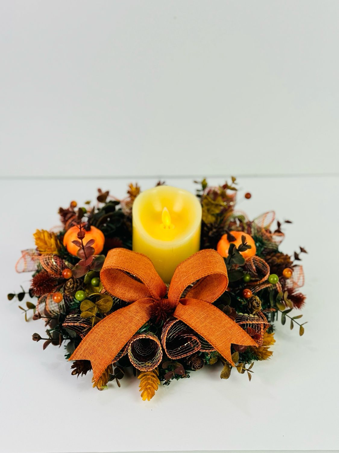 Fall Candle Centerpiece